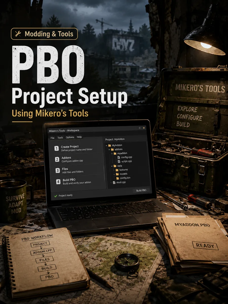 PBO-Projekt mit Mikero’s Tools einrichten