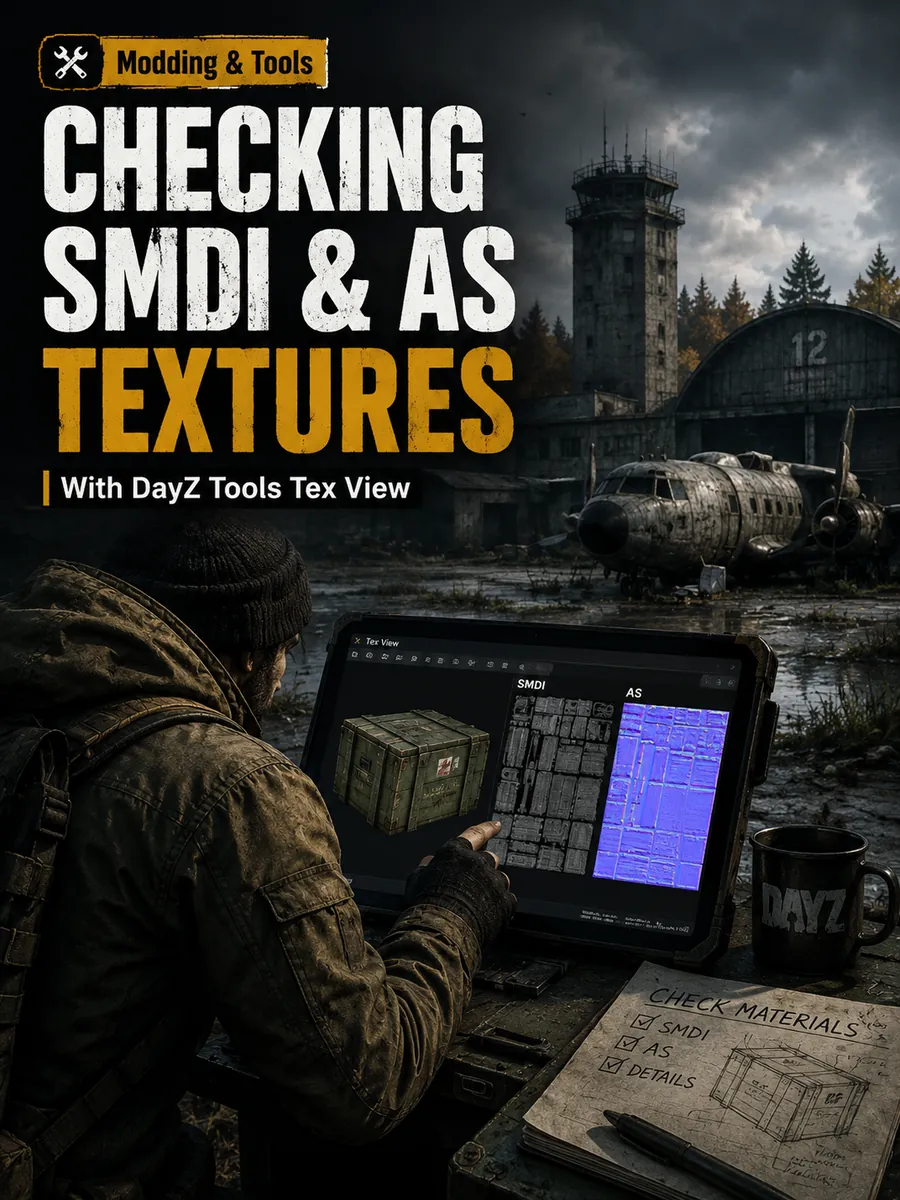 SMDI & AS Texturen mit DayZ Tools Tex View prüfen